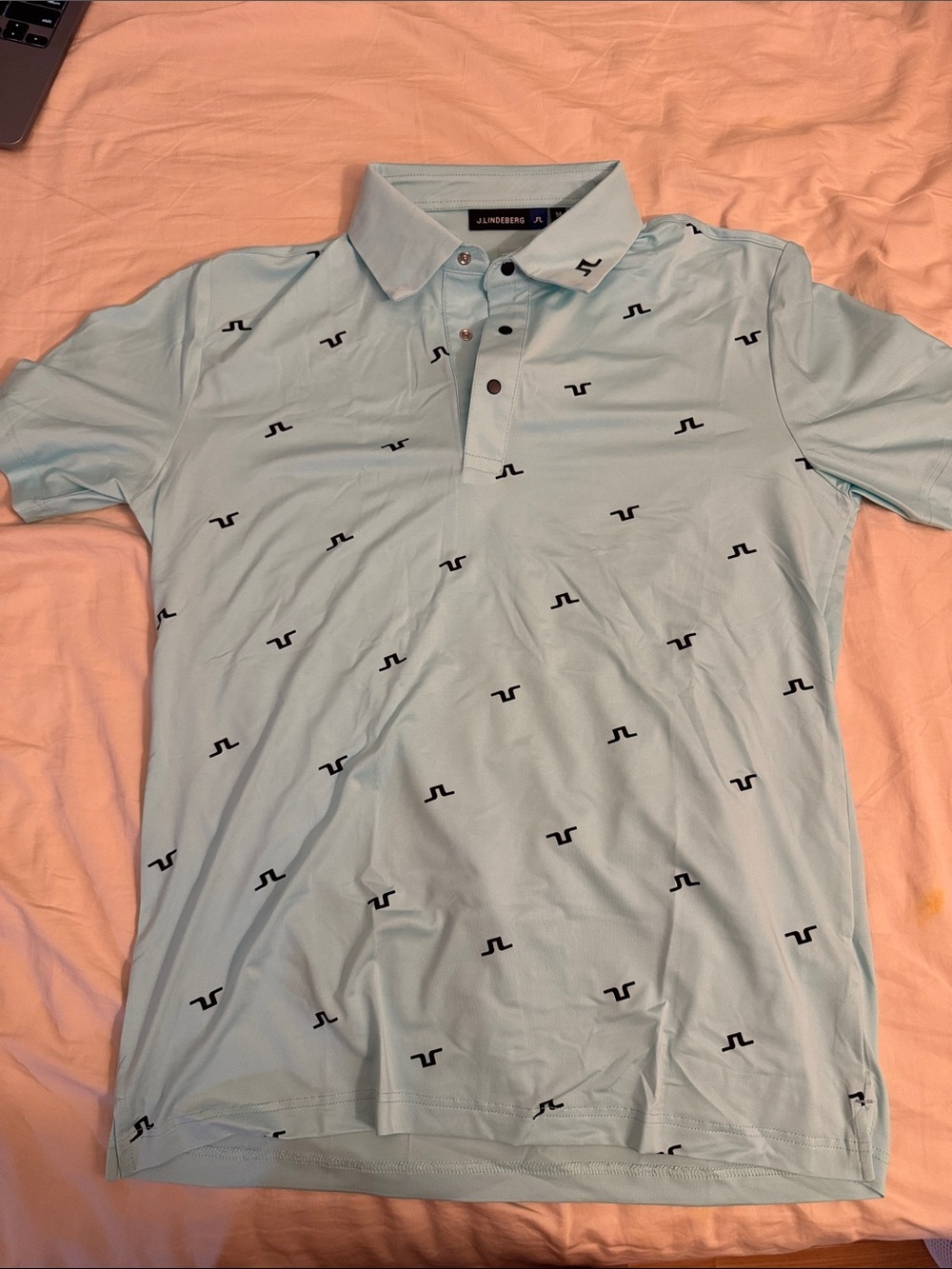 J.Lindeberg Polo with All-Over Micro Logo